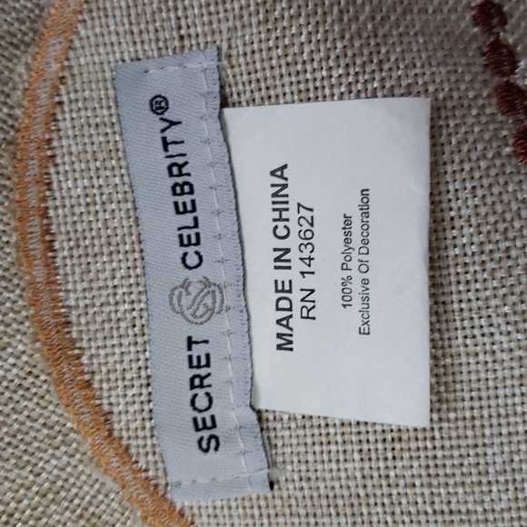 Secret Celebrity NWT Pumpkins and Leaves 72 x 16 Table Runner - Picture 5 of 8